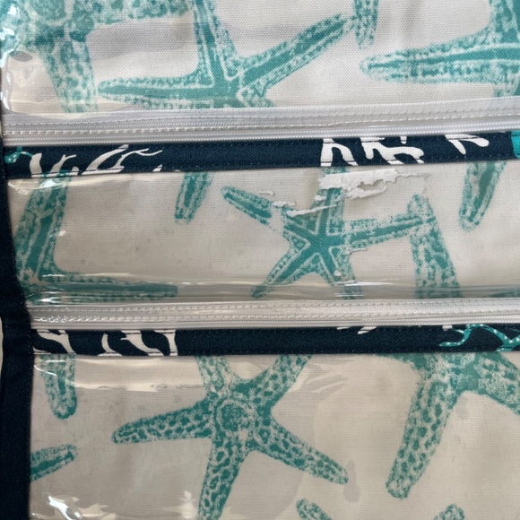 Bohicket Road Navy Coral Threefold Happiness Bag - Picture 5 of 11